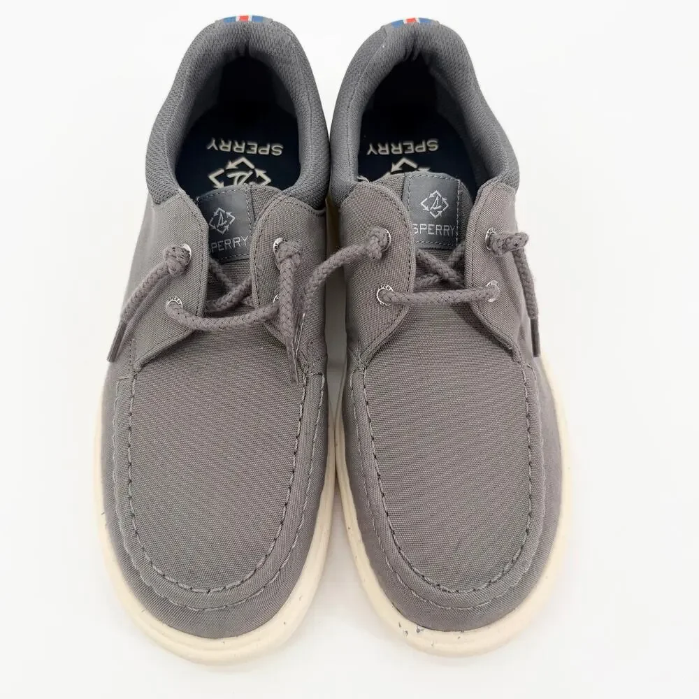 Sperry Grey Canvas Boat Shoe Women’s Size 9 NWOT Comfort Travel Lightweight NWOT